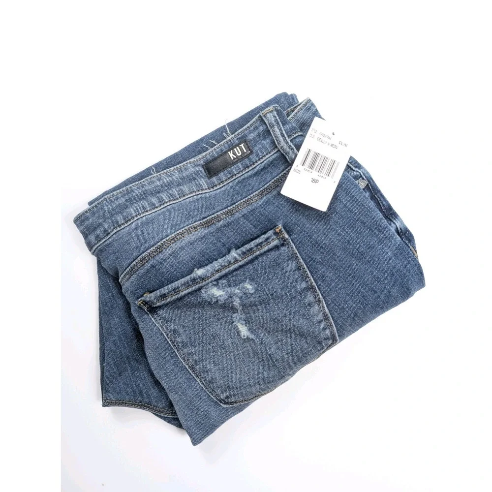 KUT from the Kloth Reese Ankle Straight Leg Denim Jeans‎ Women's 18P / 40x27 NWT - Picture 7 of 8
